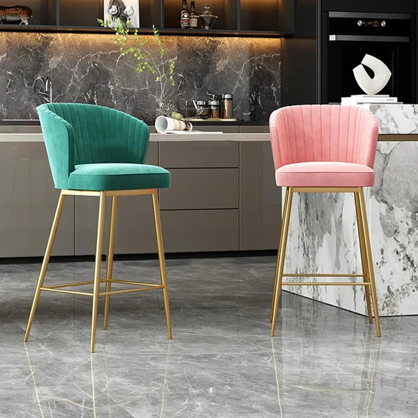 Velvet_Bar_Stool_With_Backrest