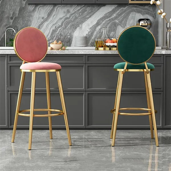 Velvet_Bar_Stool_With_Backrest