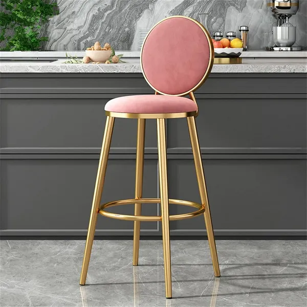 Velvet_Bar_Stool_With_Backrest