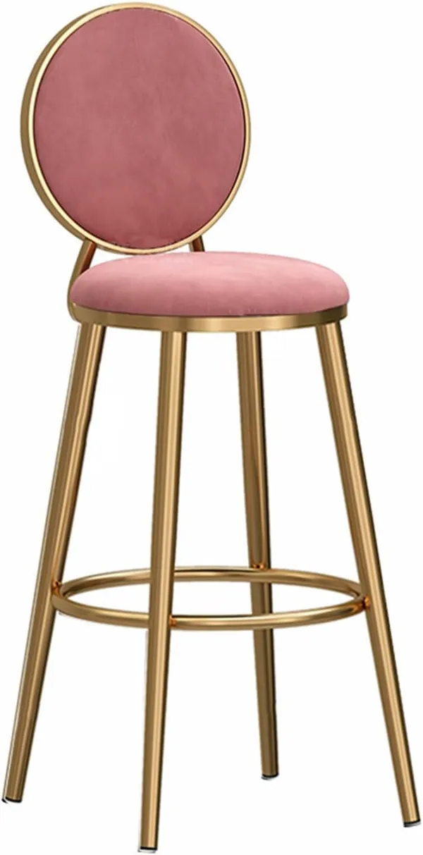 Velvet_Bar_Stool_With_Backrest
