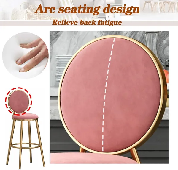Velvet_Bar_Stool_With_Backrest