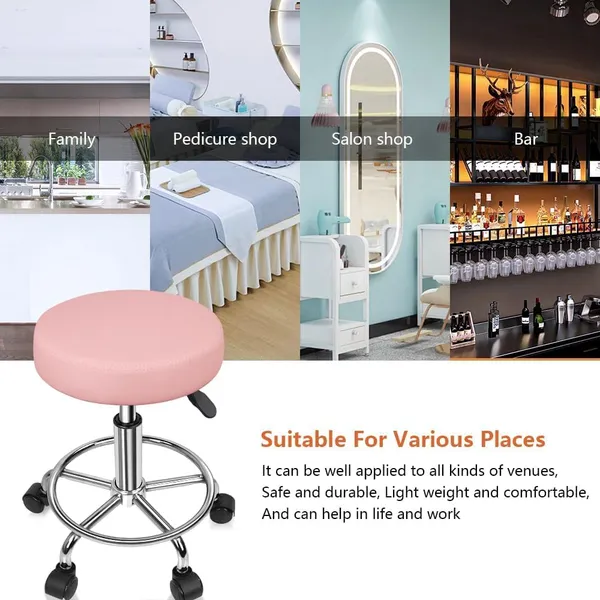 Pu_Leather_Rolling_Stool_With_Footrest
