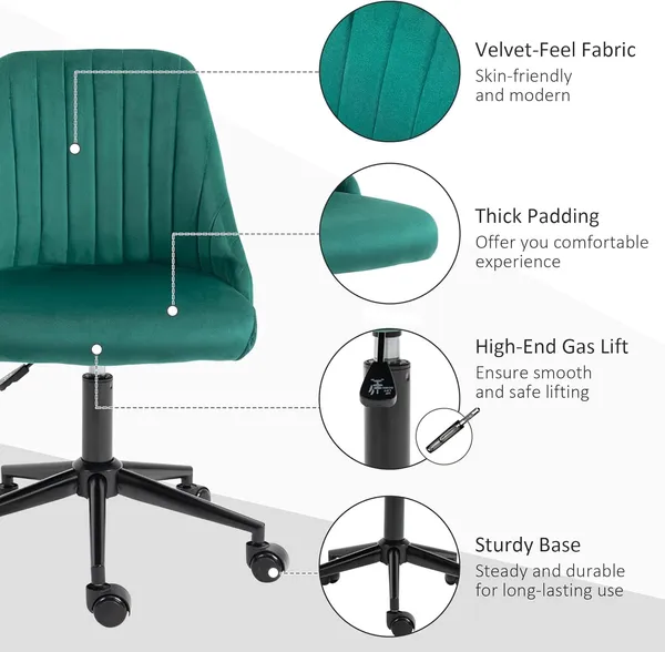 Velvet_Mid_Back_Office_Chair