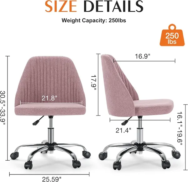 Armless_Fabric_Desk_Chair_With_Wheels