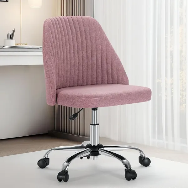 Armless_Fabric_Desk_Chair_With_Wheels