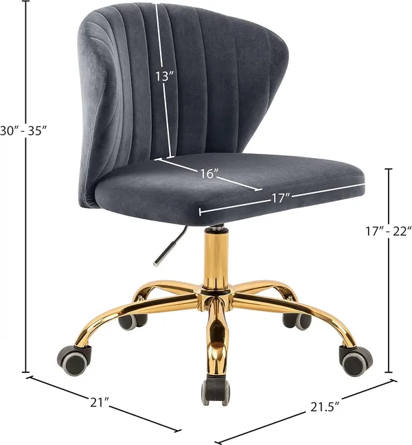 Velvet_Upholstered_Swivel_Office_Chair