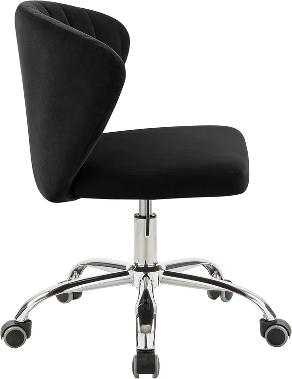 Velvet_Upholstered_Swivel_Office_Chair