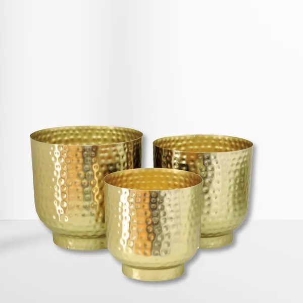Metal_Hammered_Planter_Set