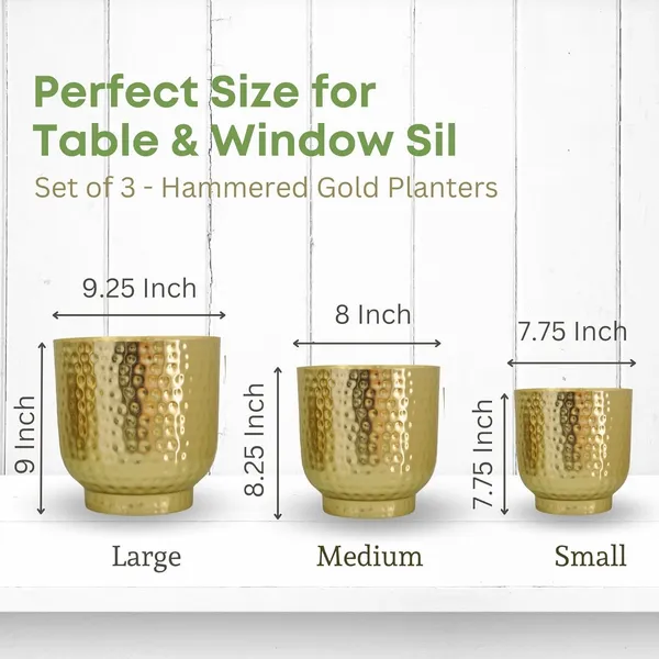 Metal_Hammered_Planter_Set
