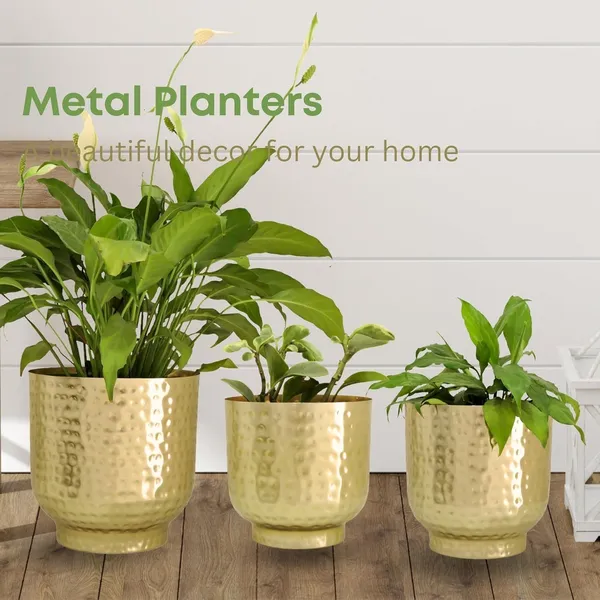 Metal_Hammered_Planter_Set