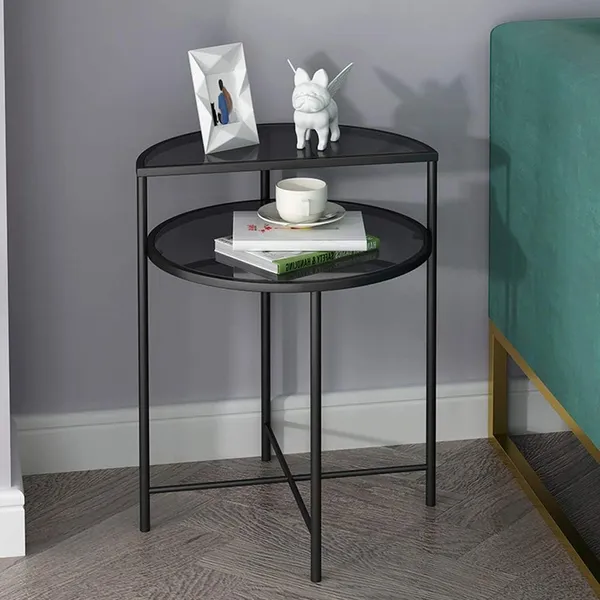 Nordic_Modern_2_Tier_Side_Table_With_Glass_Top_And_Iron_Frame