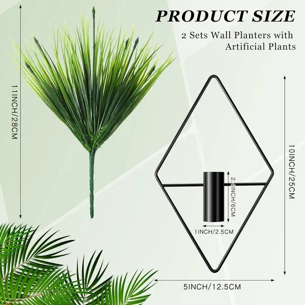 Wall_Hanging_Planter_With_Artificial_Plant_Set_Of_2