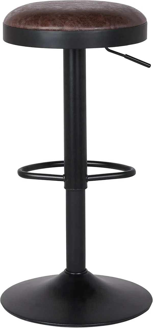 Pu_Leather_Swivel_Bar_Stool_With_Footrest