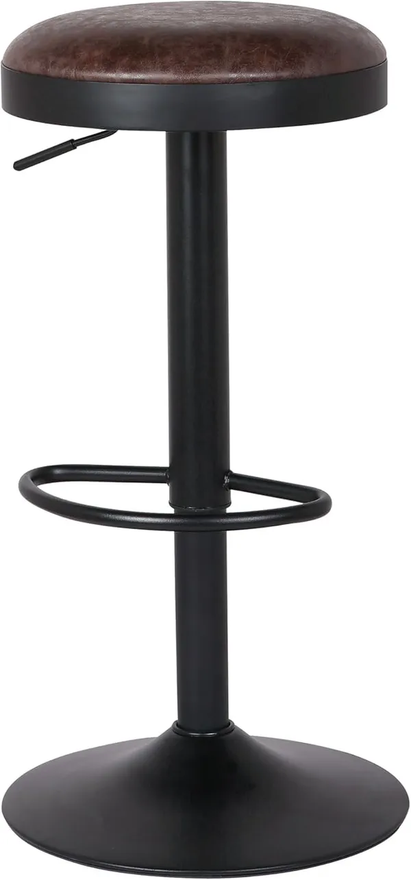 Pu_Leather_Swivel_Bar_Stool_With_Footrest