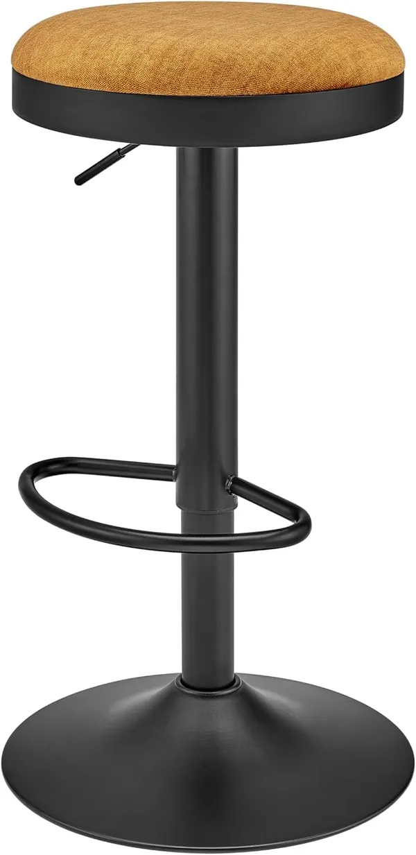 Pu_Leather_Swivel_Bar_Stool_With_Footrest
