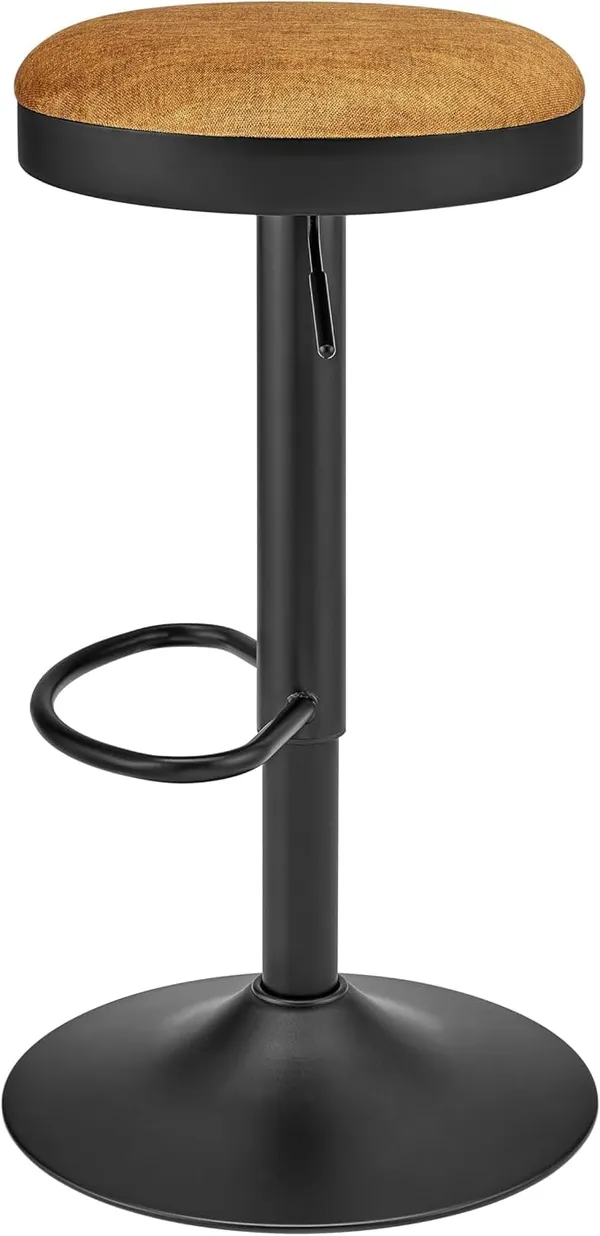 Pu_Leather_Swivel_Bar_Stool_With_Footrest
