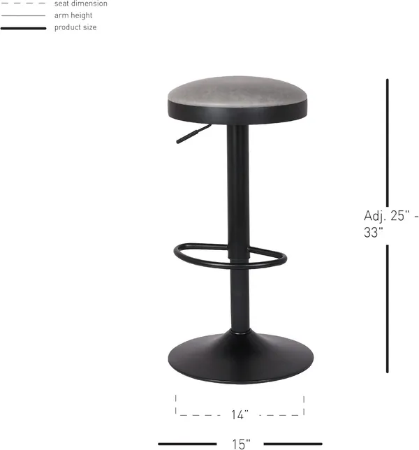 Pu_Leather_Swivel_Bar_Stool_With_Footrest