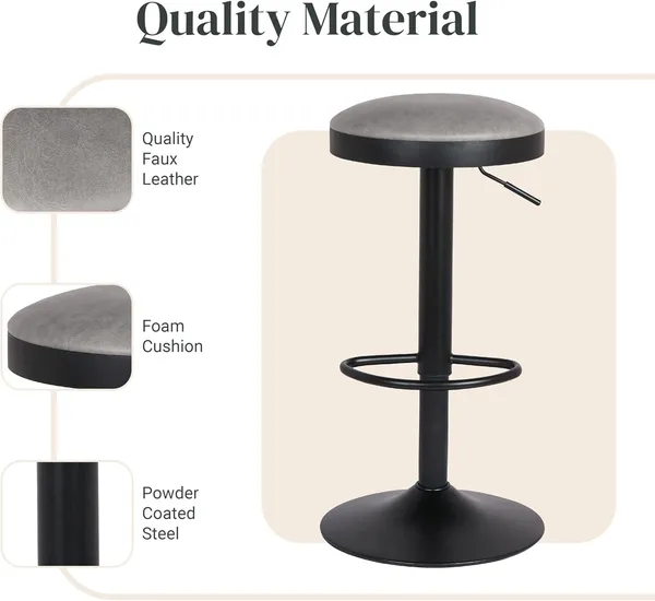 Pu_Leather_Swivel_Bar_Stool_With_Footrest