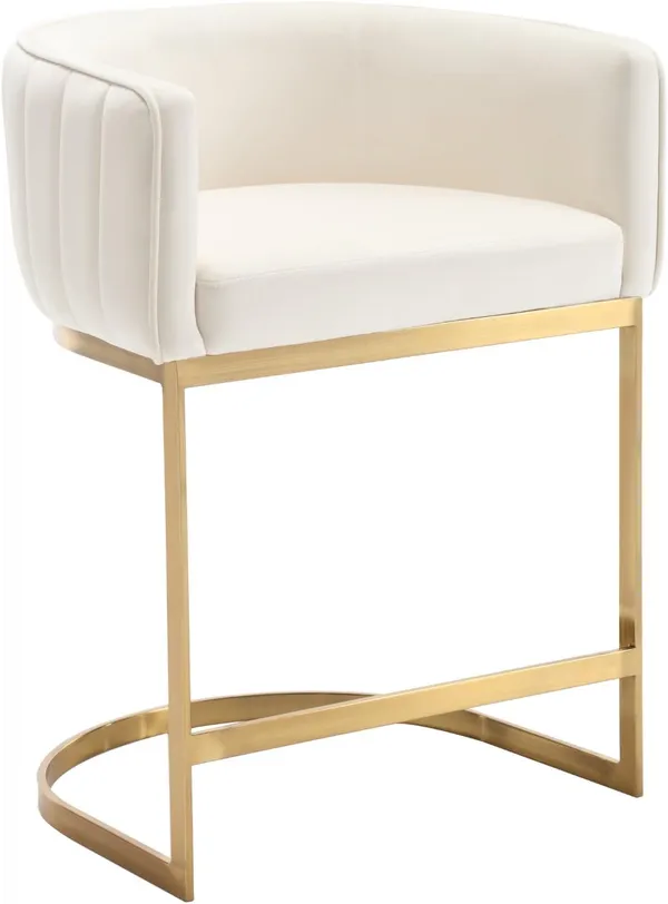 Velvet_Upholstered_Counter_Height_Bar_Stool_With_Arms