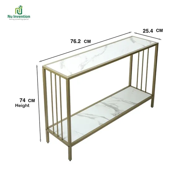 Console_Table_With_Marble_Finish_Wooden_Top
