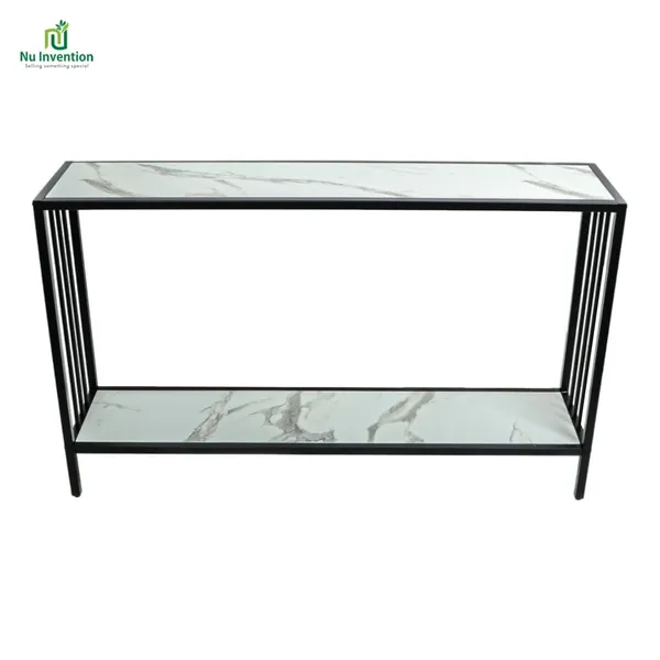 Console_Table_With_Marble_Finish_Wooden_Top