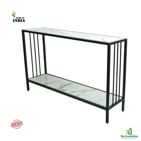 Console_Table_With_Marble_Finish_Wooden_Top