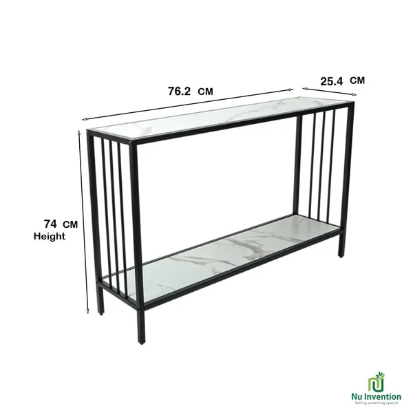 Console_Table_With_Marble_Finish_Wooden_Top