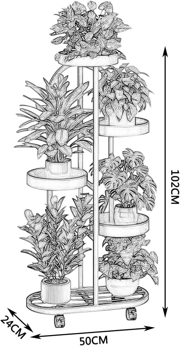4_Tier_Round_Metal_Plant_Stand_With_Wheels