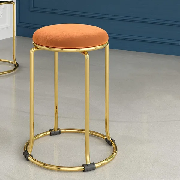 Round_Flannel_Stool_With_Metal_Base