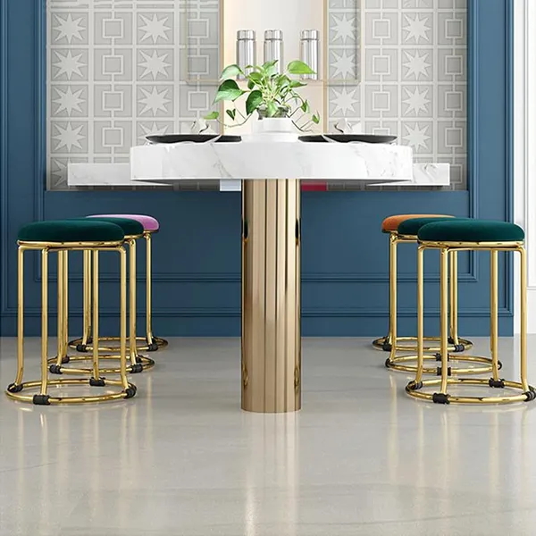 Round_Flannel_Stool_With_Metal_Base