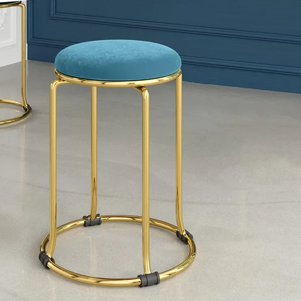 Round_Flannel_Stool_With_Metal_Base