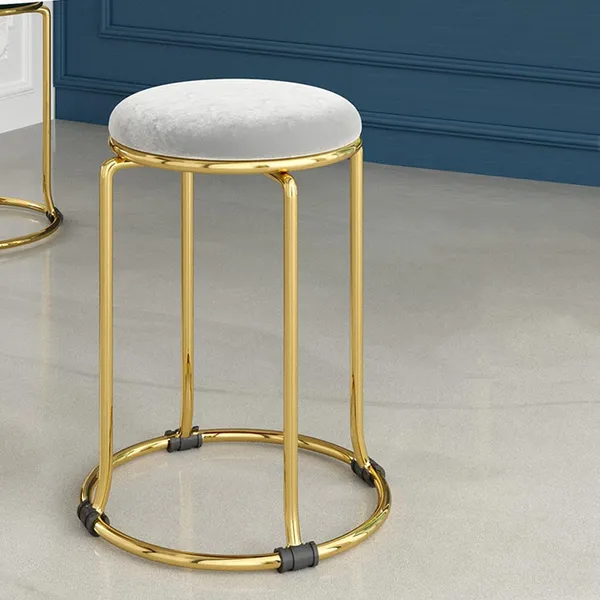Round_Flannel_Stool_With_Metal_Base