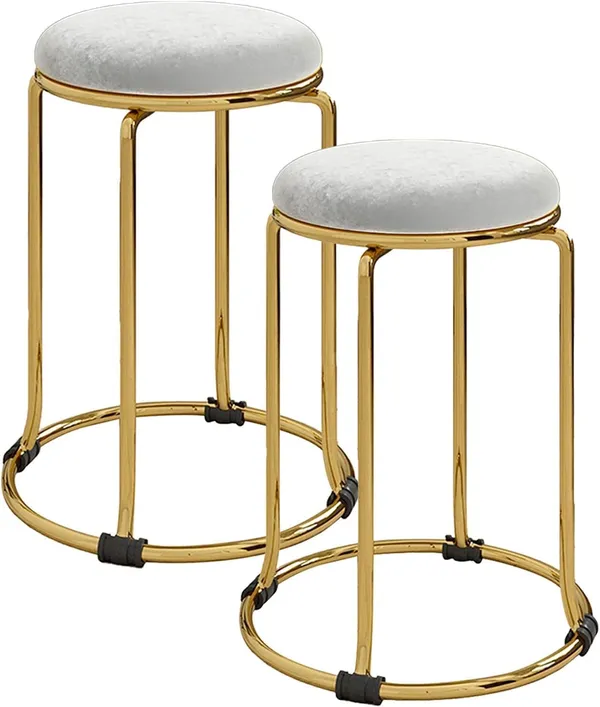 Round_Flannel_Stool_With_Metal_Base