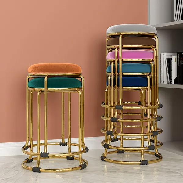 Round_Flannel_Stool_With_Metal_Base