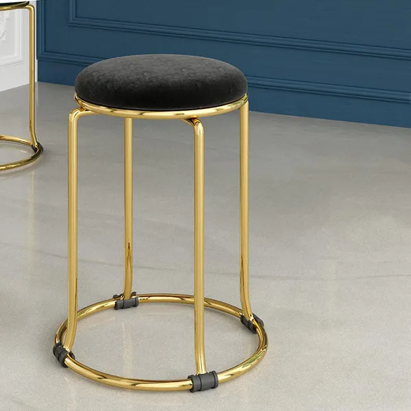 Round_Flannel_Stool_With_Metal_Base