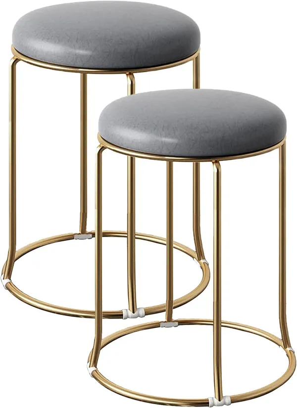 Round_Leather_Metal_Stool