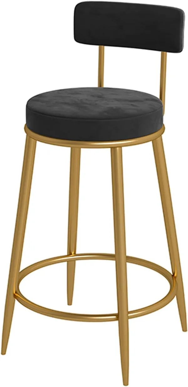 Velvet_Upholstered_Bar_Stool_With_Backrest