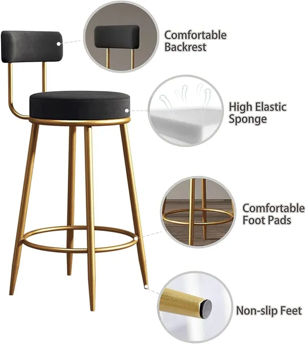 Velvet_Bar_Stool_With_Backrest