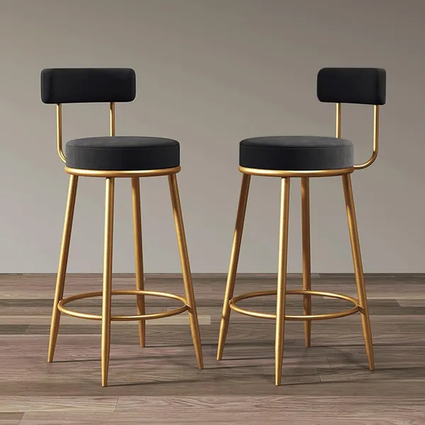 Velvet_Bar_Stool_With_Backrest