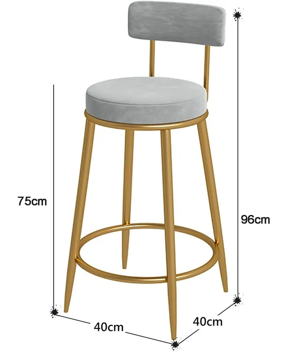 Velvet_Upholstered_Counter_Stool_With_Backrest