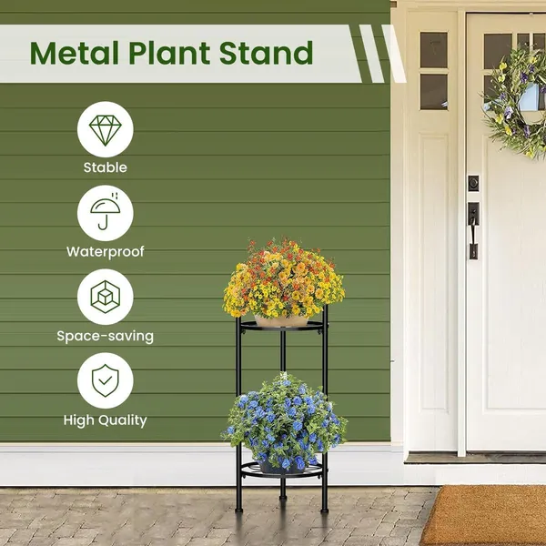 2_Tier_Metal_Plant_Stand