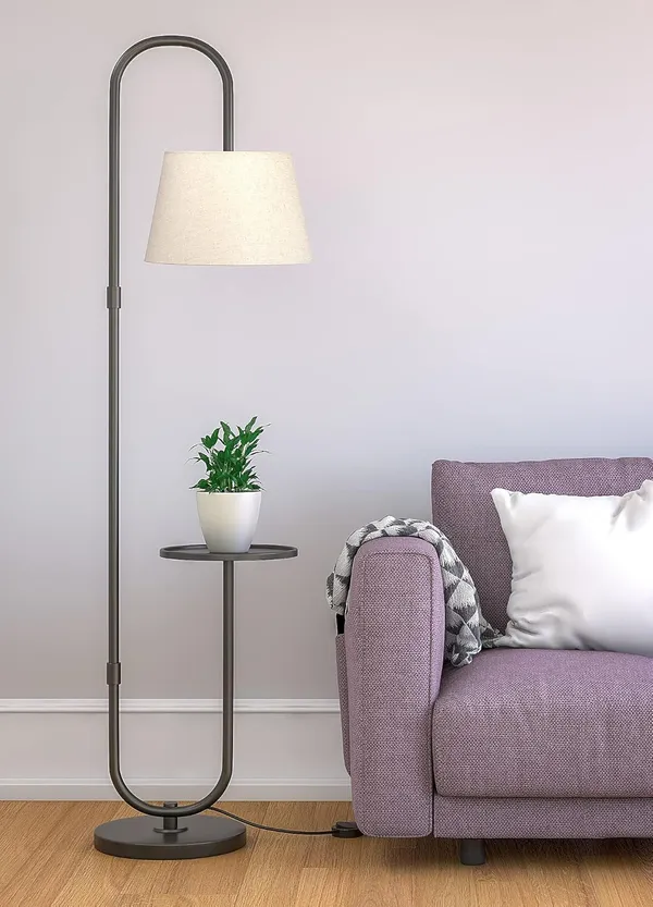 Floor_Lamp_With_Table_Shelf_And_Fabric_Shade