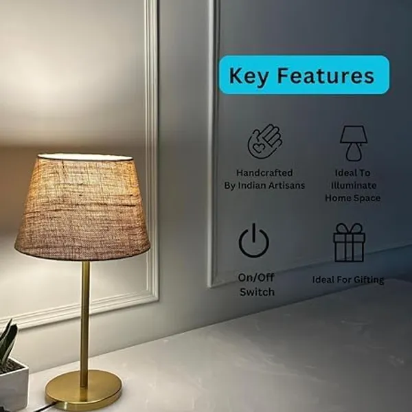 Table_Lamp_With_Brass_Finish_And_Fabric_Shade