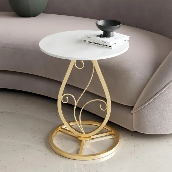 Round_Side_Table_With_Marble_Finish_Top_And_Metal_Base