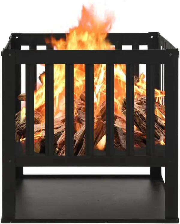 Steel_Square_Fire_Pit_With_Ash_Tray