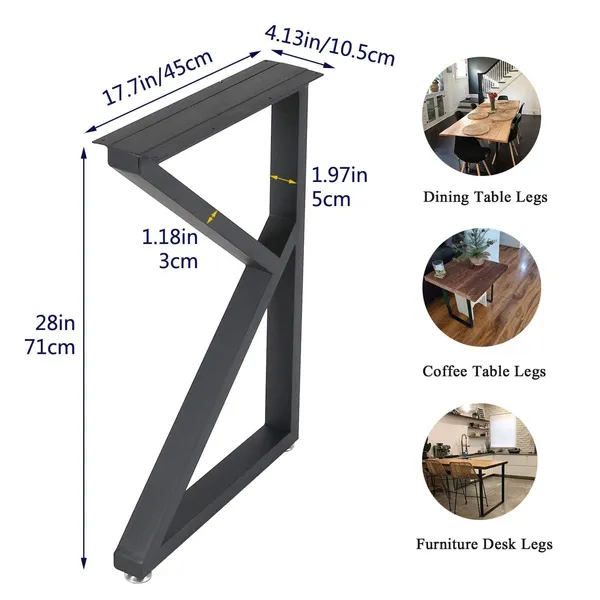 K_Shape_Metal_Table_Legs