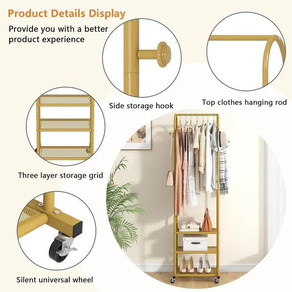 Clothing_Rack_With_Wheels_And_Shelves