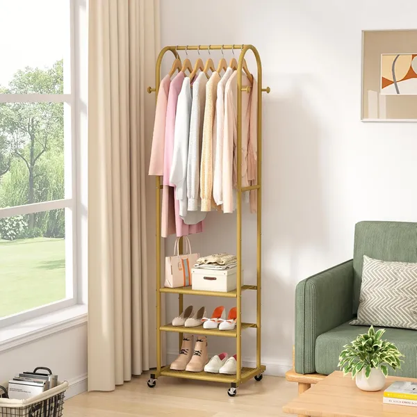 Clothing_Rack_With_Wheels_And_Shelves