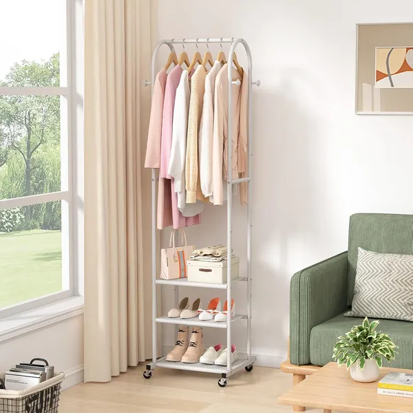 Garment_Rack_With_Shelves_And_Wheels