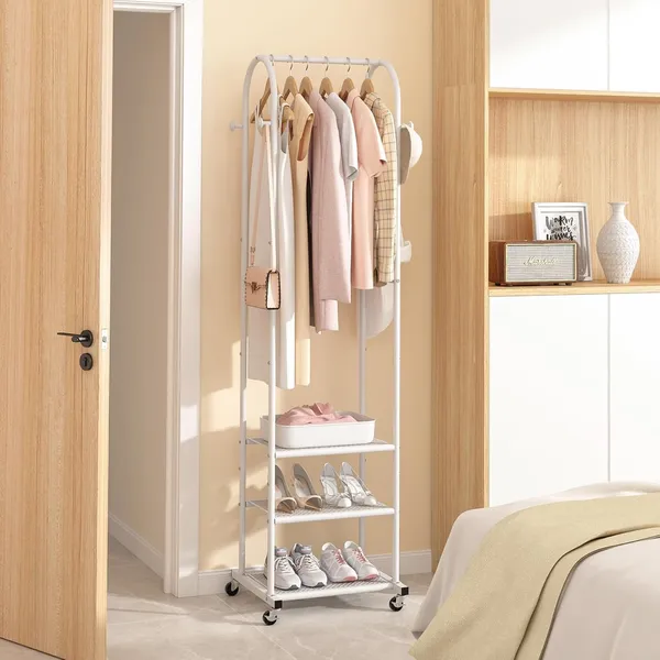 Garment_Rack_With_Shelves_And_Wheels